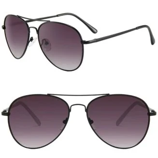 Fako Sunglasses - Pilotenbril - Piloot Zonnebril - Heren Zonnebril - Dames Zonnebril - Model Bruce - Zwart