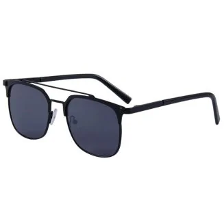 Fako Sunglasses - Pilotenbril Metal - Piloot Zonnebril - Heren Zonnebril - Dames Zonnebril - Model Jean - Zwart
