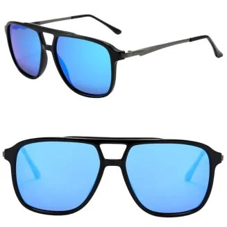 Fako Sunglasses - Zonnebril Vierkant - Polariserend - Polarized Zonnebril - Heren Zonnebril - Dames Zonnebril - Model Jack - Blauw