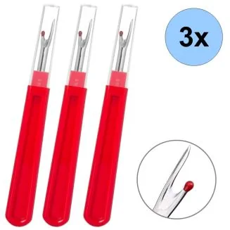 Fako Bijoux - 3x Tornmes XL Rood - Tornmesje - Extra Scherp - Groot Model - 14cm - Rood - 3 Stuks