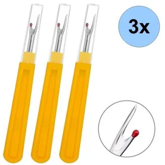 Fako Bijoux - 3x Tornmes XL Geel - Tornmesje - Extra Scherp - Groot Model - 14cm - Geel - 3 Stuks