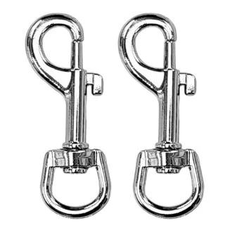 Fako Bijoux - Musketonhaak - Karabijnhaak - Sleutelhanger - Musketon Haak - Karabijn Sluiting - 52x20mm - Zilverkleurig - 10 Stuks