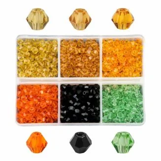 Fako Bijoux - DIY Kralen Set - Glas Kralen Facet Geslepen - Sieraden Maken - 4mm - 600 Stuks - Zonsopkomst