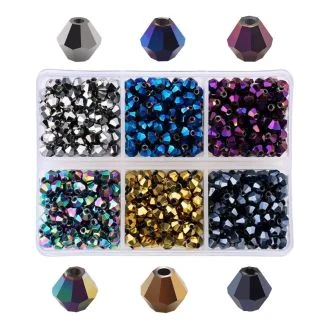 Fako Bijoux - DIY Kralen Set - Glas Kralen Facet Geslepen - Sieraden Maken - 4mm - 600 Stuks - Blinqi