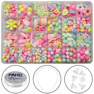Fako Bijoux - Kralen Set - Acryl - Sieraden Maken - Serie 1 - Box - 550 Stuks