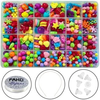 Fako Bijoux - Kralen Set - Acryl - Sieraden Maken - Serie 2 - Box - 550 Stuks