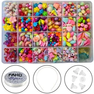 Fako Bijoux - Kralen Set - Acryl - Sieraden Maken - Serie 9 - Box - 550 Stuks
