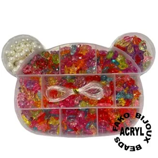 Fako Bijoux - Kralen Set - Acryl - Sieraden Maken - Serie 3 - Beer - 350 Stuks