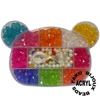 Fako Bijoux - Kralen Set - Acryl - Sieraden Maken - Serie 6 - Beer - 350 Stuks