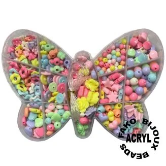 Fako Bijoux - Kralen Set - Acryl - Sieraden Maken - Serie 1 - Vlinder - 350 Stuks