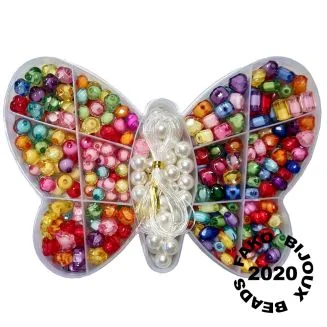 Fako Bijoux - Kralen Set - Acryl - Sieraden Maken - Serie 7 - Vlinder - 350 Stuks