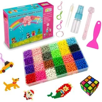 Fako Bijoux - Water-Spraying Magic Water Sticky Spray Beads Box - Klevende Waterkralen - Waterparels - Kinderen - 24 Kleuren - 5mm - 3000 Stuks