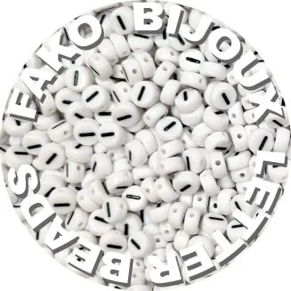 Fako Bijoux - Letterkralen I - Letter Beads - Alfabet Kralen - Klinkers - Sieraden Maken - 250 Stuks - Wit