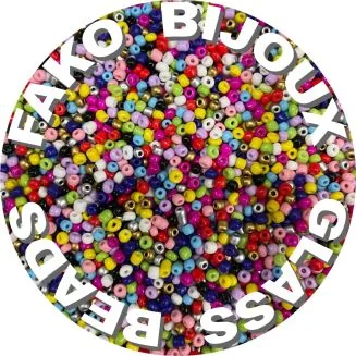 Fako Bijoux - DIY Kralen Box - Glas Zaad Kralen - Sieraden Maken - 4mm - 1000 Stuks - Mix