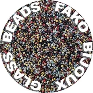 Fako Bijoux - DIY Kralen Box - Glas Zaad Kralen - Sieraden Maken - 2mm - 3200 Stuks - Donker Mix