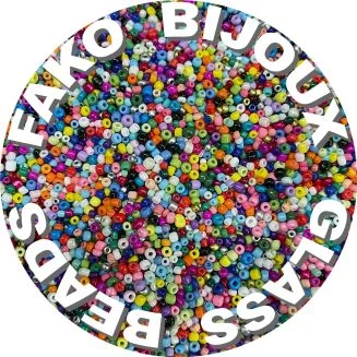 Fako Bijoux - DIY Kralen Box - Glas Zaad Kralen - Sieraden Maken - 2-3mm - 2300 Stuks - Mix