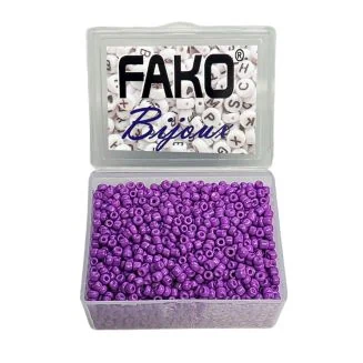 Fako Bijoux - DIY Kralen Box - Glas Zaad Kralen - Sieraden Maken - 3mm - 1500 Stuks - Paars