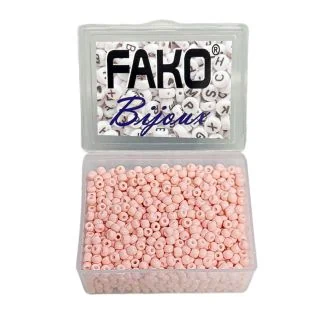 Fako Bijoux - DIY Kralen Box - Glas Zaad Kralen - Sieraden Maken - 3mm - 1500 Stuks - Zalmroze