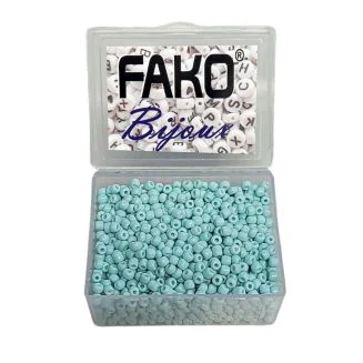 Fako Bijoux - DIY Kralen Box - Glas Zaad Kralen - Sieraden Maken - 3mm - 1500 Stuks - Mintgroen