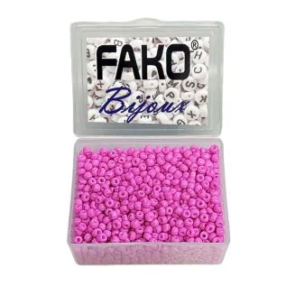 Fako Bijoux - DIY Kralen Box - Glas Zaad Kralen - Sieraden Maken - 3mm - 1500 Stuks - Fuchsia