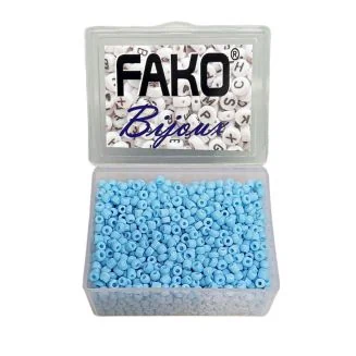 Fako Bijoux - DIY Kralen Box - Glas Zaad Kralen - Sieraden Maken - 3mm - 1500 Stuks - Lichtblauw