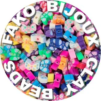 Fako Bijoux - Klei Kralen Vlinder - Figuurkralen - Kleikralen - 10mm - 50 Stuks