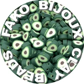 Fako Bijoux - Klei Kralen Avocado - Figuurkralen - Kleikralen - 10mm - 50 Stuks