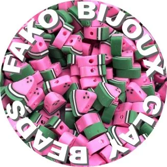 Fako Bijoux - Klei Kralen  Watermeloen - Figuurkralen - Kleikralen - 10mm - 50 Stuks
