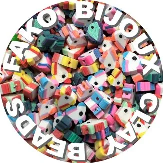 Fako Bijoux - Klei Kralen Eenhoorn / Unicorn - Figuurkralen - Kleikralen - 10mm - 1000 Stuks - Bulk