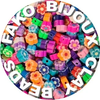Fako Bijoux - Klei Kralen Bloemetjes - Figuurkralen - Kleikralen - 10mm - 1000 Stuks - Bulk
