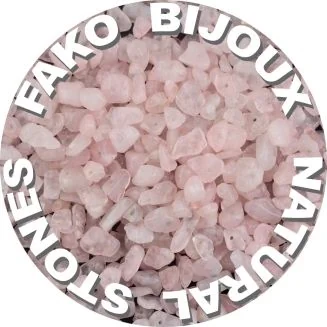 Fako Bijoux - Stukjes Natuursteen - Natuursteen Chips - Stukjes Onregelmatige Natuursteen Split In Doosje - 5-8mm - 60-70 Gram - Rozenkwarts