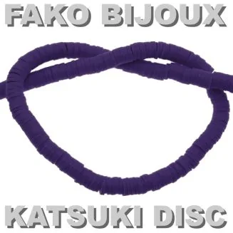Fako Bijoux - Katsuki Disc Kralen - Polymeer Kralen - Surf Kralen - Kleikralen - 6mm - 350 Stuks - Donkerpaars
