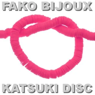 Fako Bijoux - Katsuki Disc Kralen - Polymeer Kralen - Surf Kralen - Kleikralen - 6mm - 350 Stuks - Donkerroze