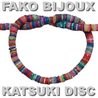 Fako Bijoux - Katsuki Disc Kralen - Polymeer Kralen - Surf Kralen - Kleikralen - 6mm - 350 Stuks - Gestreept 3