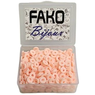 Fako Bijoux - Katsuki Disc Kralen Box - Polymeer Kralen - Surf Kralen - Kleikralen - 6mm - 700 Stuks - Zalmroze