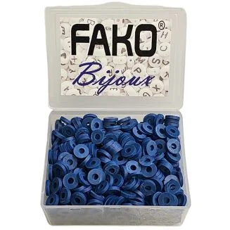 Fako Bijoux - Katsuki Disc Kralen Box - Polymeer Kralen - Surf Kralen - Kleikralen - 6mm - 700 Stuks - Navy Blauw