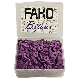 Fako Bijoux - Katsuki Disc Kralen Box - Polymeer Kralen - Surf Kralen - Kleikralen - 6mm - 700 Stuks - Donkerpaars