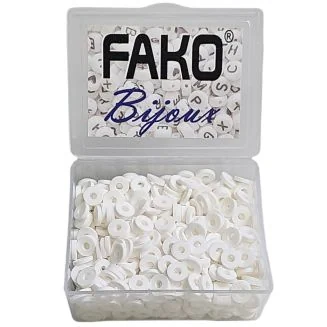 Fako Bijoux - Katsuki Disc Kralen Box - Polymeer Kralen - Surf Kralen - Kleikralen - 6mm - 700 Stuks - Wit