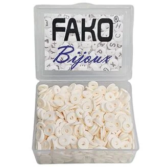 Fako Bijoux - Katsuki Disc Kralen Box - Polymeer Kralen - Surf Kralen - Kleikralen - 6mm - 700 Stuks - Crème
