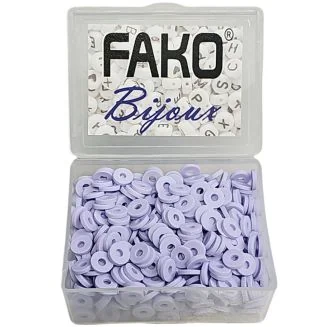 Fako Bijoux - Katsuki Disc Kralen Box - Polymeer Kralen - Surf Kralen - Kleikralen - 6mm - 700 Stuks - Paars