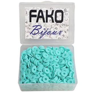 Fako Bijoux - Katsuki Disc Kralen Box - Polymeer Kralen - Surf Kralen - Kleikralen - 6mm - 700 Stuks - Lichtgroen