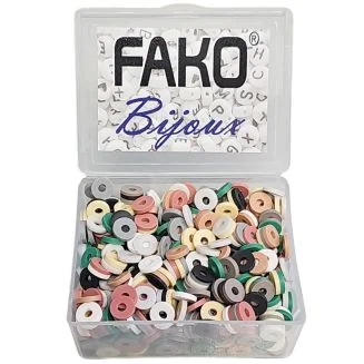 Fako Bijoux - Katsuki Disc Kralen Box - Polymeer Kralen - Surf Kralen - Kleikralen - 6mm - 700 Stuks - Mix 10