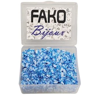 Fako Bijoux - Katsuki Disc Kralen Box - Polymeer Kralen - Surf Kralen - Kleikralen - 6mm - 700 Stuks - Duo Blauw