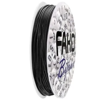 Fako Bijoux - Elastisch Nylon Draad - Sieraden Maken - 0.6mm - 9 Meter - Zwart