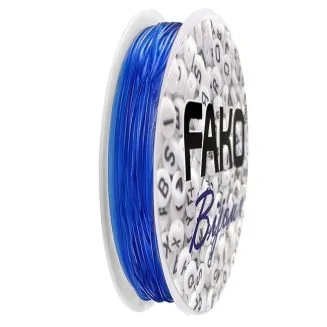 Fako Bijoux - Elastisch Nylon Draad - Sieraden Maken - 0.6mm - 9 Meter - Blauw
