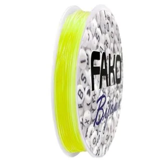 Fako Bijoux - Elastisch Nylon Draad - Sieraden Maken - 0.6mm - 9 Meter - Lichtgeel