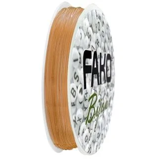 Fako Bijoux - Elastisch Nylon Draad - Sieraden Maken - 0.6mm - 9 Meter - Lichtbruin