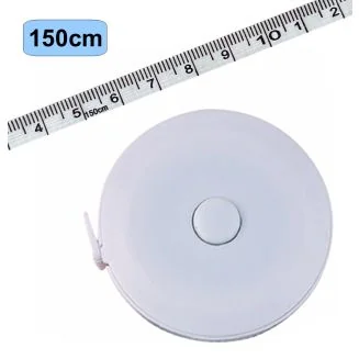 Fako Bijoux - Rolmaat - Meetlint Lichaam - Meetband - Klussen Meetlint - Lintmeter - Hobby Meetlint - Uittrekbaar - 150cm - Wit