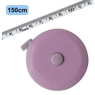 Fako Bijoux - Rolmaat - Meetlint Lichaam - Meetband - Klussen Meetlint - Lintmeter - Hobby Meetlint - Uittrekbaar - 150cm - Paars
