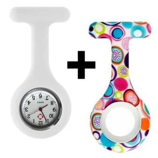 Fako - Verpleegstershorloge - Siliconen Duo - Bubbels